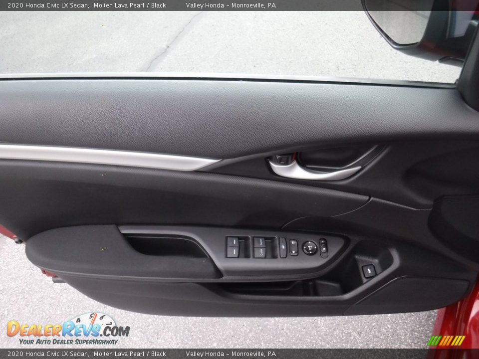 2020 Honda Civic LX Sedan Molten Lava Pearl / Black Photo #11