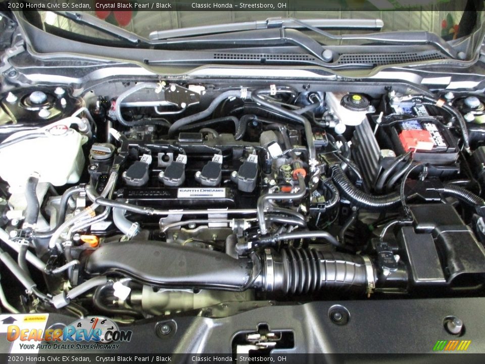 2020 Honda Civic EX Sedan Crystal Black Pearl / Black Photo #13