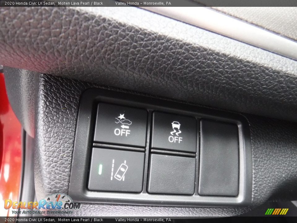 2020 Honda Civic LX Sedan Molten Lava Pearl / Black Photo #12