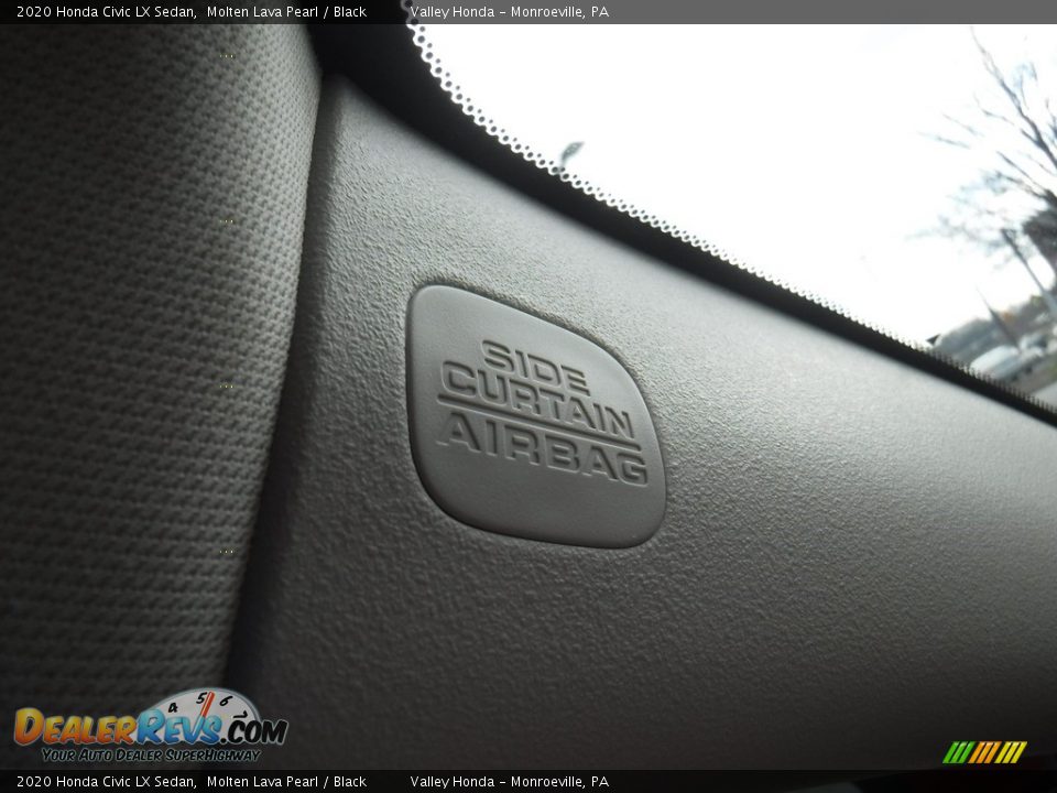2020 Honda Civic LX Sedan Molten Lava Pearl / Black Photo #13