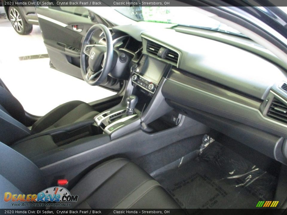 2020 Honda Civic EX Sedan Crystal Black Pearl / Black Photo #15