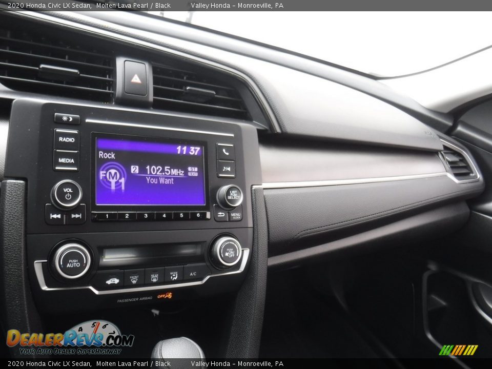 2020 Honda Civic LX Sedan Molten Lava Pearl / Black Photo #14