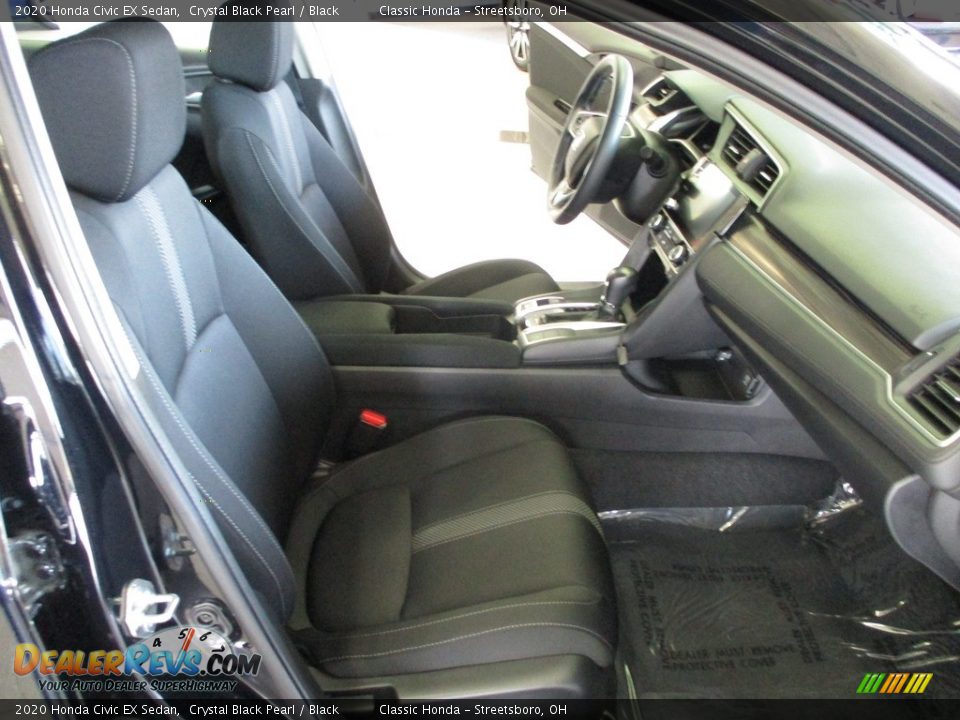 2020 Honda Civic EX Sedan Crystal Black Pearl / Black Photo #16