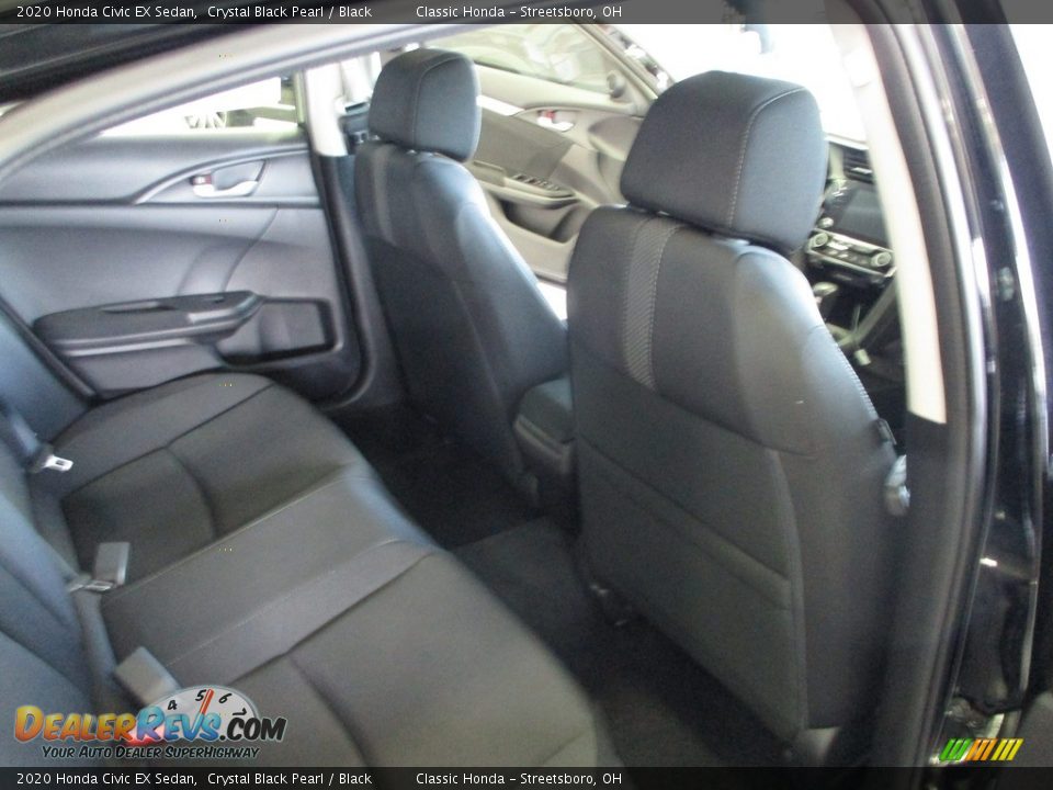 2020 Honda Civic EX Sedan Crystal Black Pearl / Black Photo #18