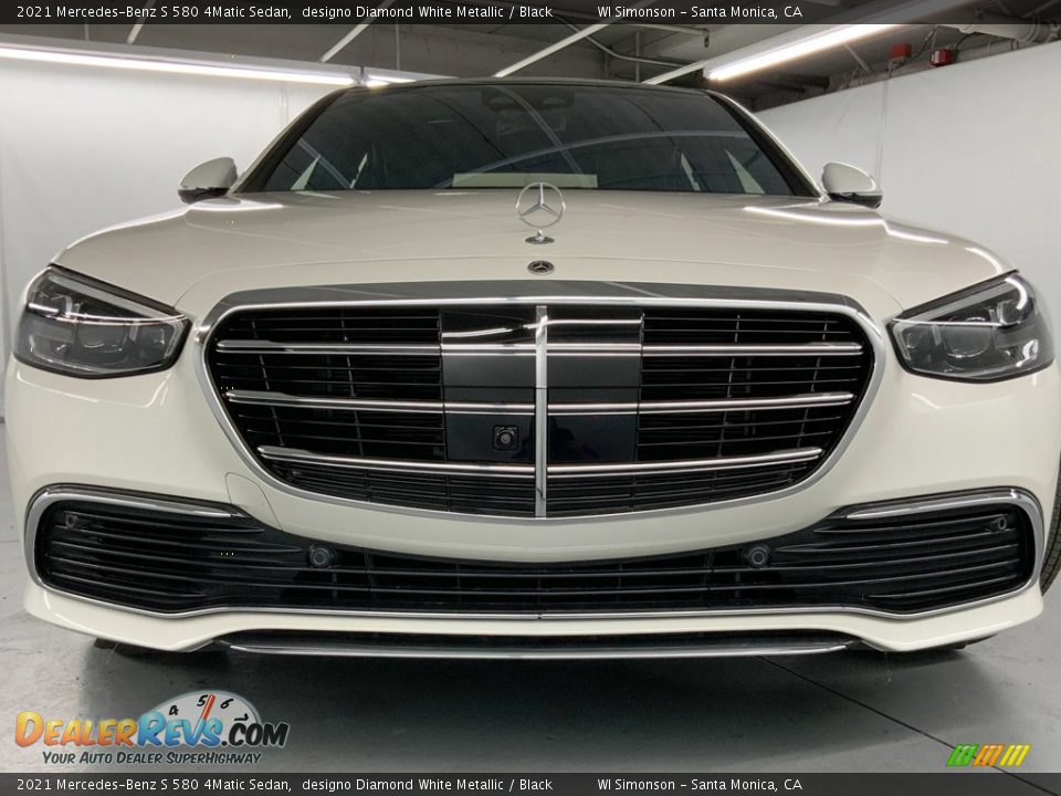 2021 Mercedes-Benz S 580 4Matic Sedan designo Diamond White Metallic / Black Photo #16