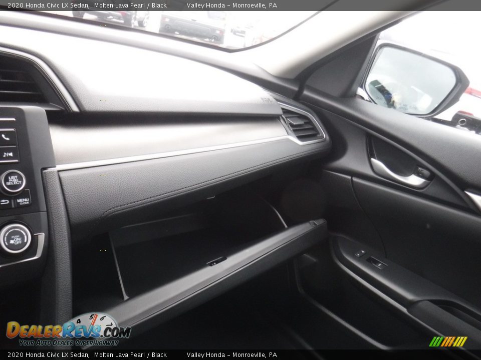 2020 Honda Civic LX Sedan Molten Lava Pearl / Black Photo #17