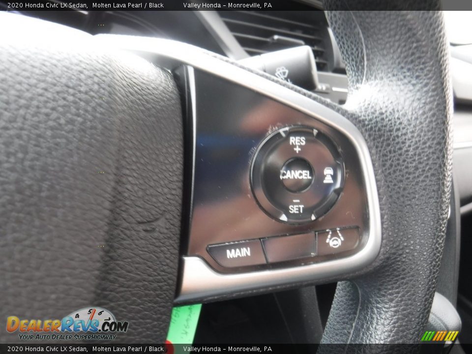 2020 Honda Civic LX Sedan Molten Lava Pearl / Black Photo #20