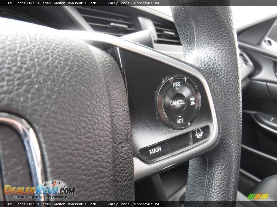 2020 Honda Civic LX Sedan Molten Lava Pearl / Black Photo #21