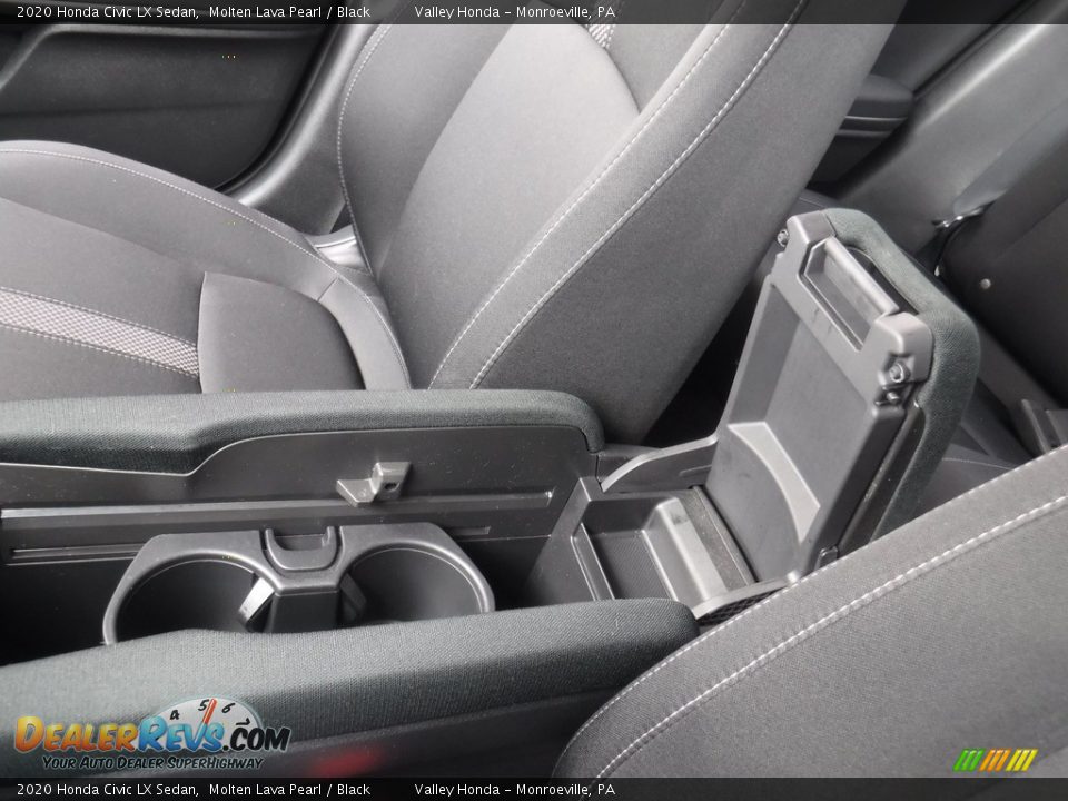 2020 Honda Civic LX Sedan Molten Lava Pearl / Black Photo #22