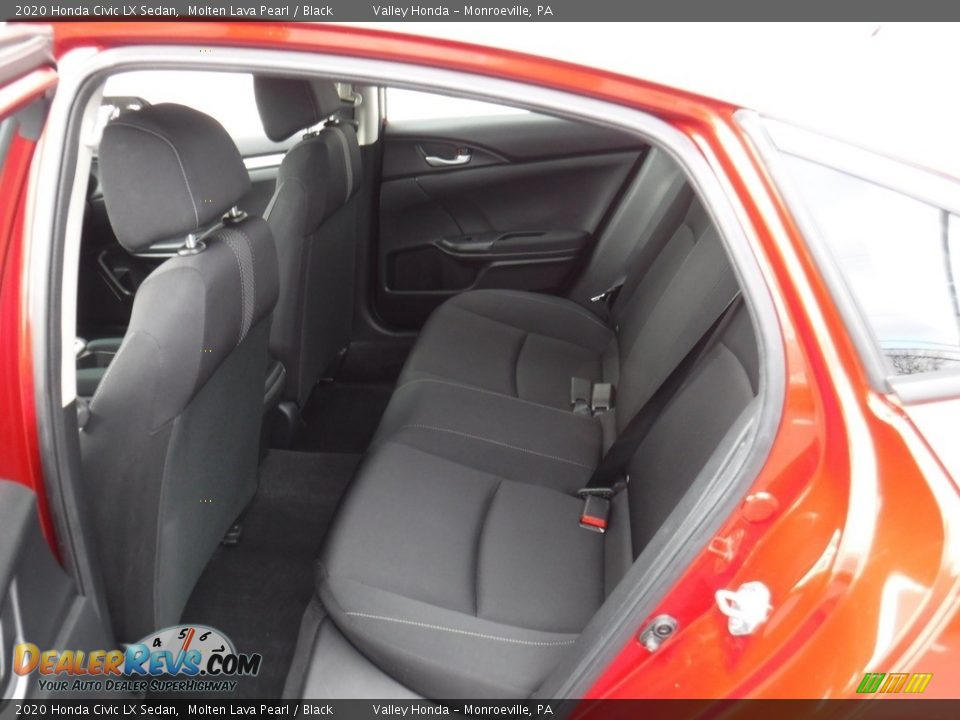 2020 Honda Civic LX Sedan Molten Lava Pearl / Black Photo #24