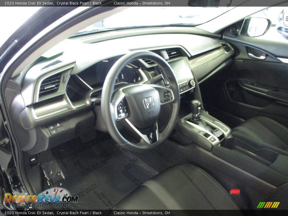 2020 Honda Civic EX Sedan Crystal Black Pearl / Black Photo #26