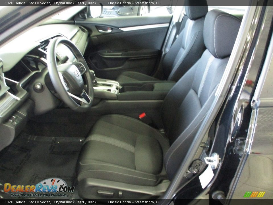 2020 Honda Civic EX Sedan Crystal Black Pearl / Black Photo #27