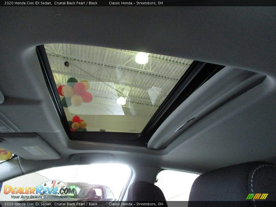 2020 Honda Civic EX Sedan Crystal Black Pearl / Black Photo #28