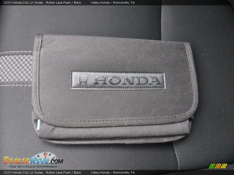 2020 Honda Civic LX Sedan Molten Lava Pearl / Black Photo #26