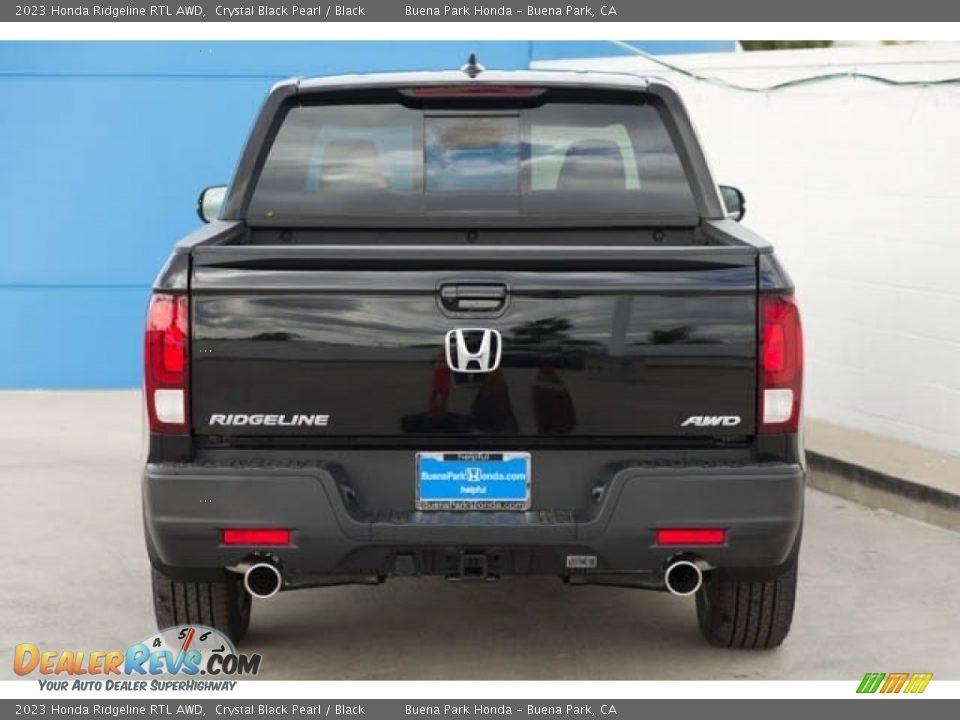 2023 Honda Ridgeline RTL AWD Crystal Black Pearl / Black Photo #5