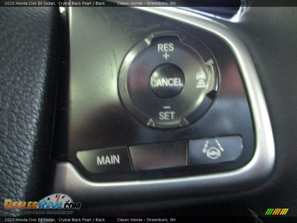 2020 Honda Civic EX Sedan Crystal Black Pearl / Black Photo #32
