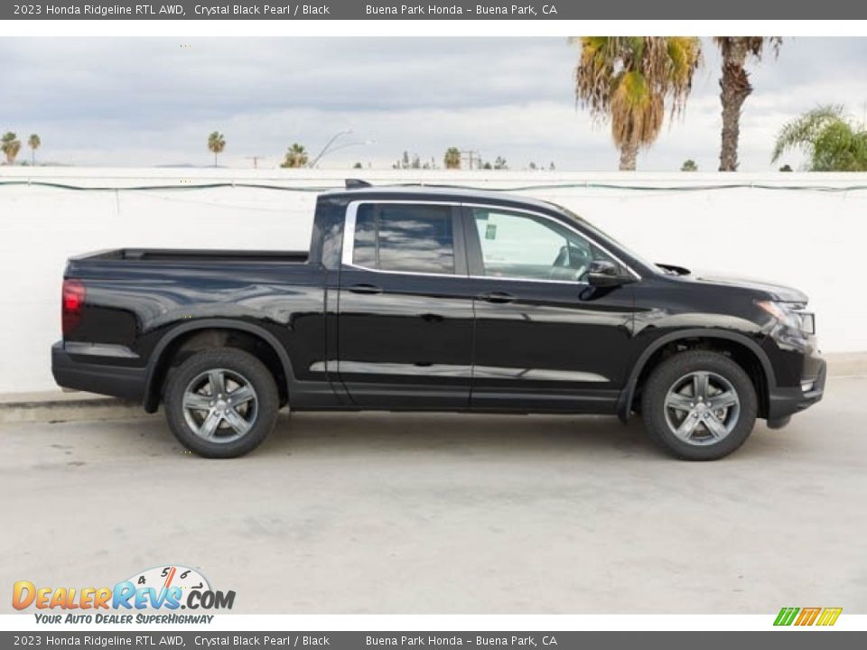 2023 Honda Ridgeline RTL AWD Crystal Black Pearl / Black Photo #10