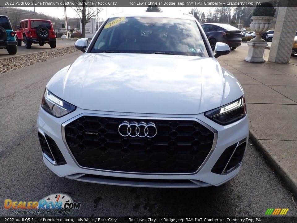 2022 Audi Q5 S Line Premium quattro Ibis White / Rock Gray Photo #3