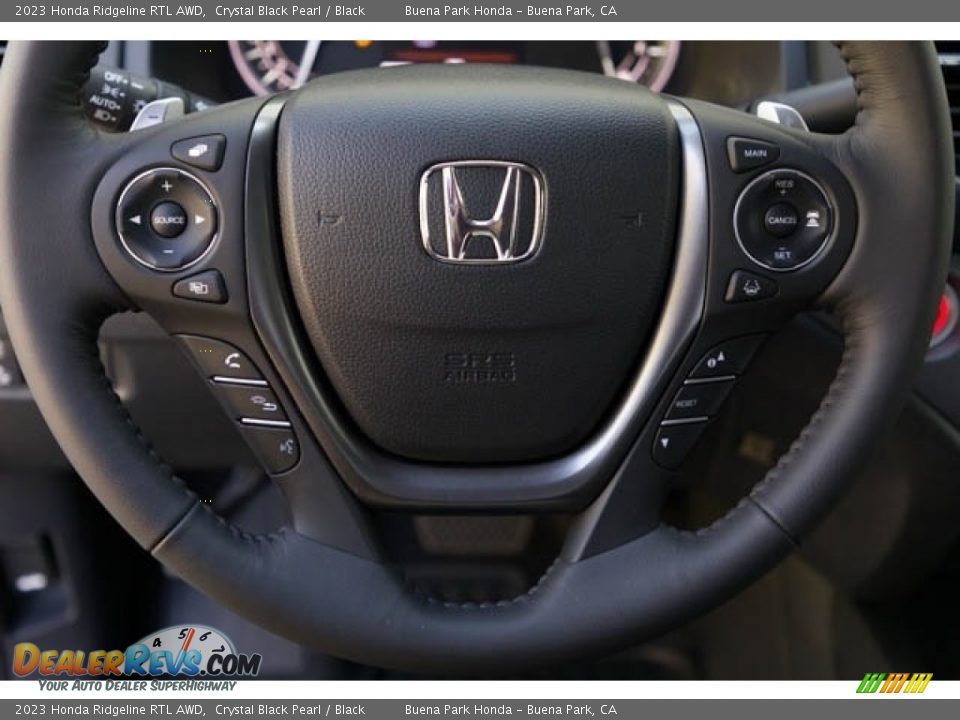 2023 Honda Ridgeline RTL AWD Crystal Black Pearl / Black Photo #21