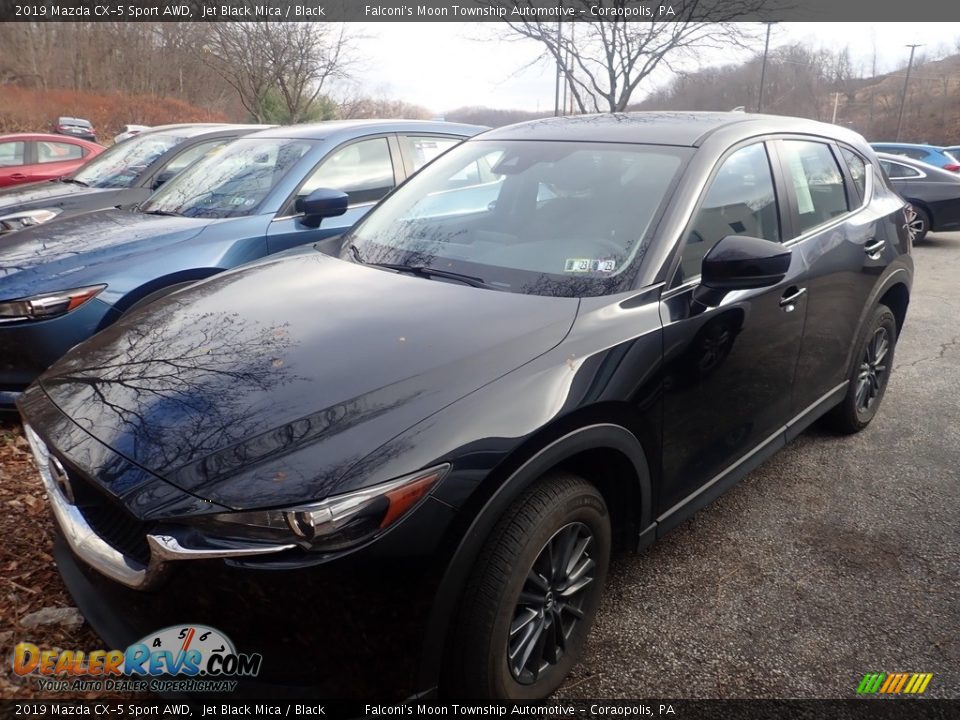 2019 Mazda CX-5 Sport AWD Jet Black Mica / Black Photo #1