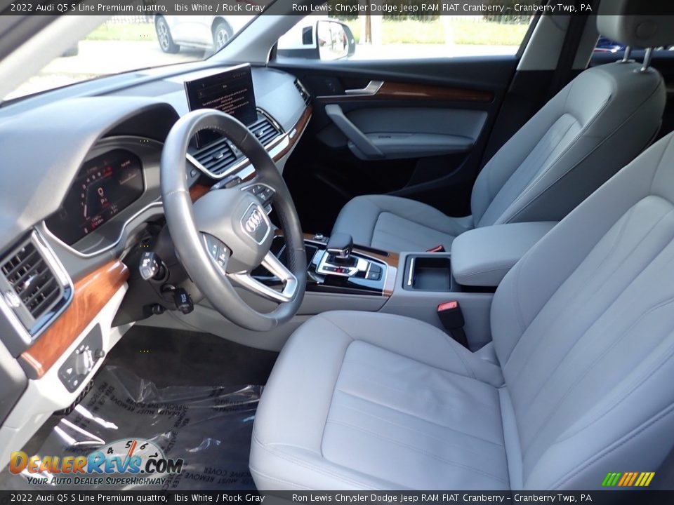 Rock Gray Interior - 2022 Audi Q5 S Line Premium quattro Photo #14