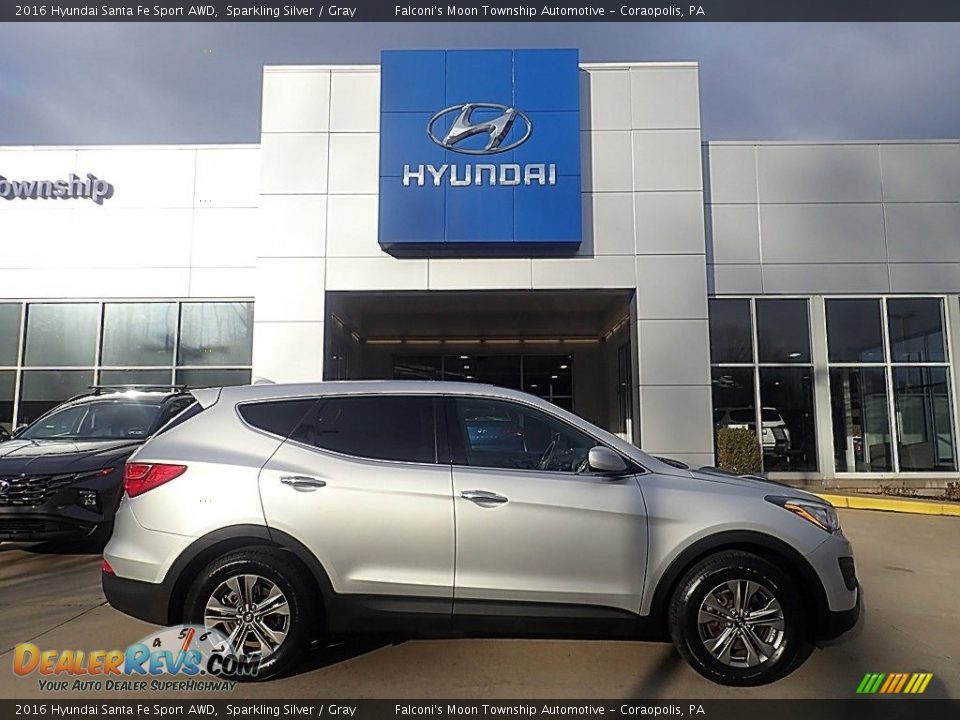 2016 Hyundai Santa Fe Sport AWD Sparkling Silver / Gray Photo #1