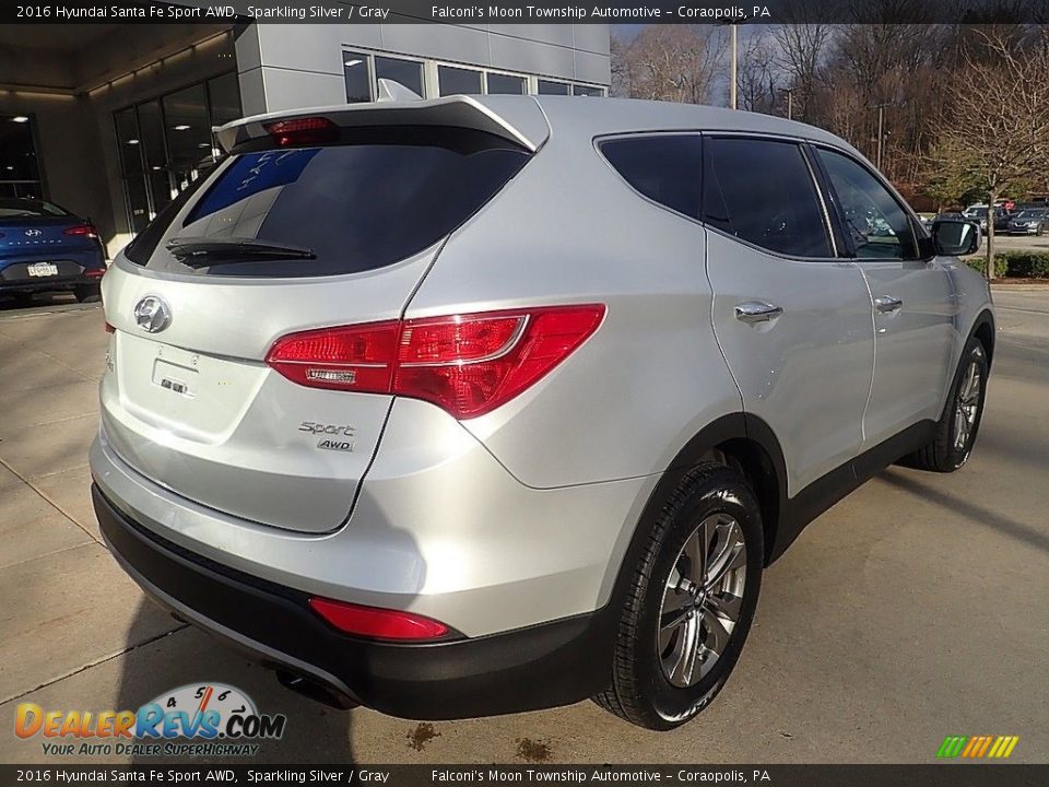 2016 Hyundai Santa Fe Sport AWD Sparkling Silver / Gray Photo #2