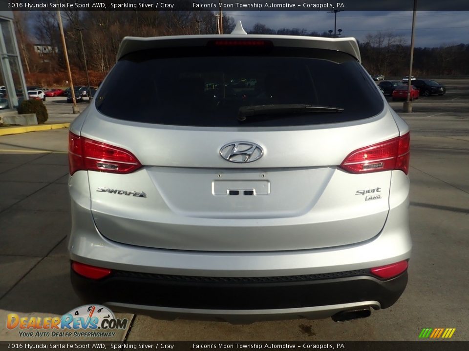 2016 Hyundai Santa Fe Sport AWD Sparkling Silver / Gray Photo #3