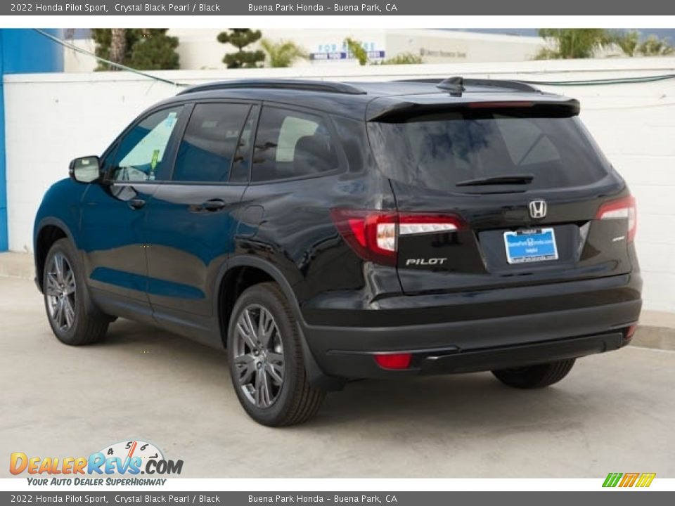 2022 Honda Pilot Sport Crystal Black Pearl / Black Photo #2