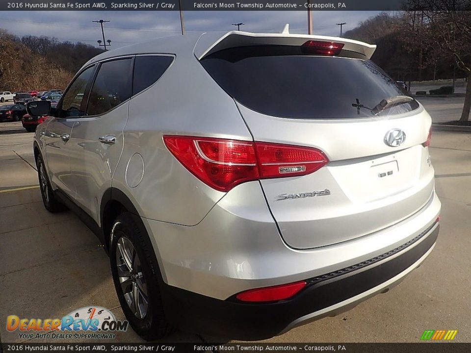 2016 Hyundai Santa Fe Sport AWD Sparkling Silver / Gray Photo #5