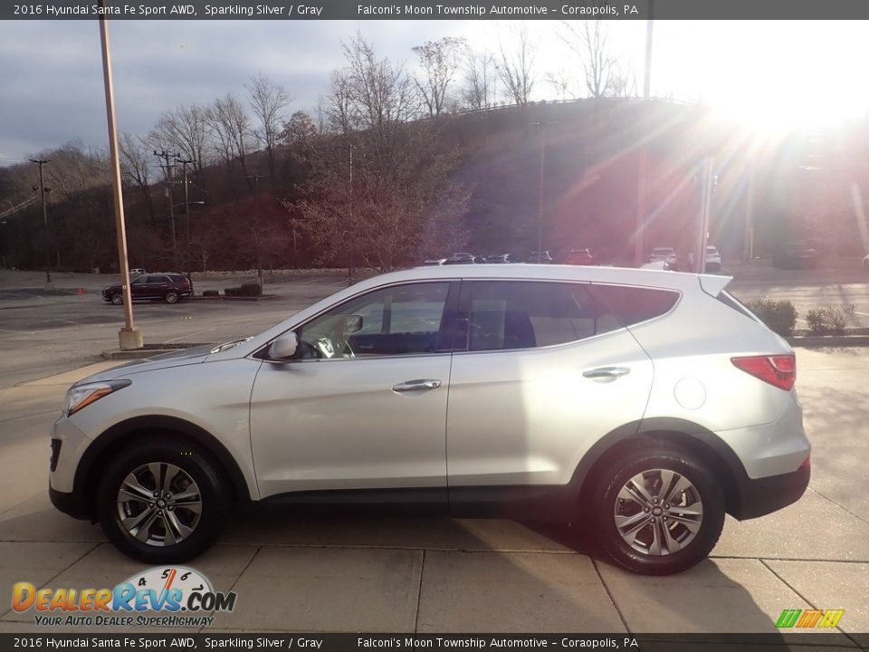 2016 Hyundai Santa Fe Sport AWD Sparkling Silver / Gray Photo #6