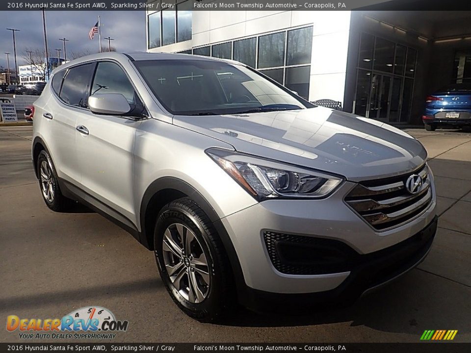 Sparkling Silver 2016 Hyundai Santa Fe Sport AWD Photo #9