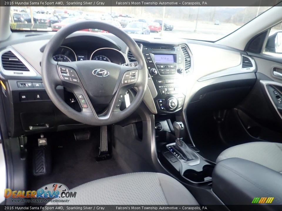 Front Seat of 2016 Hyundai Santa Fe Sport AWD Photo #18