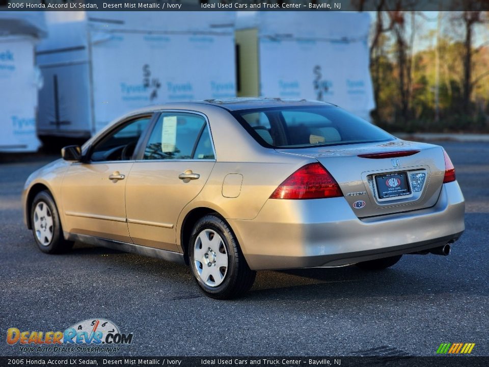 2006 Honda Accord LX Sedan Desert Mist Metallic / Ivory Photo #5