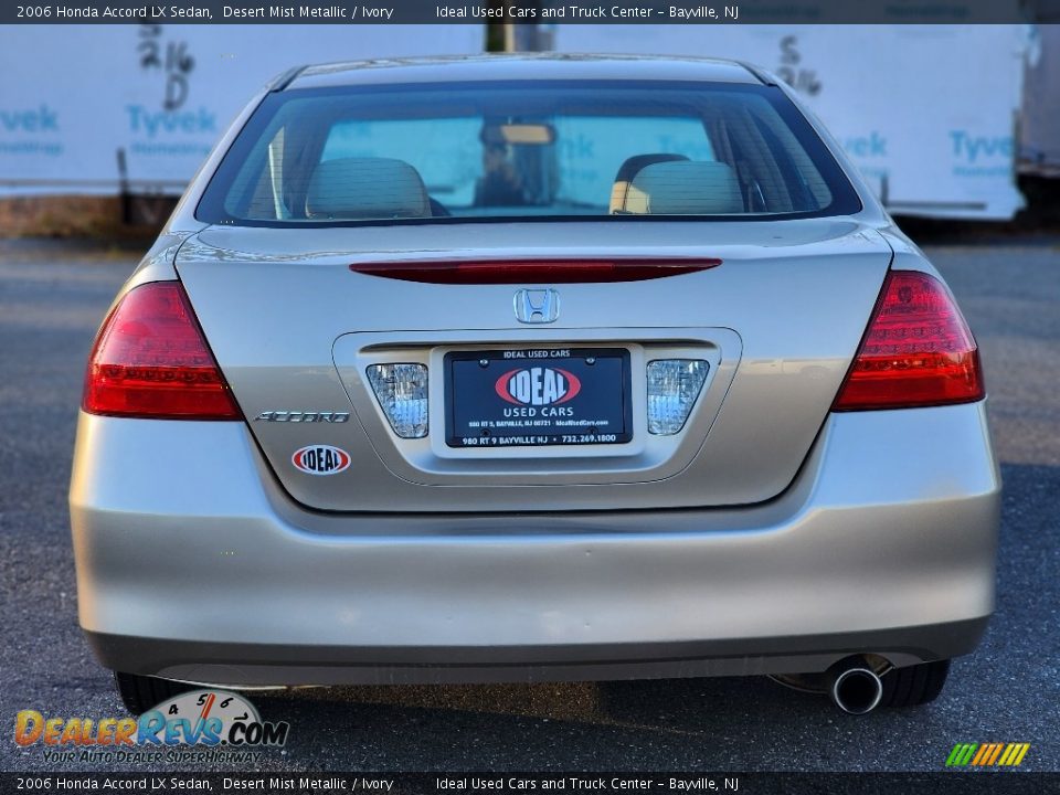 2006 Honda Accord LX Sedan Desert Mist Metallic / Ivory Photo #6