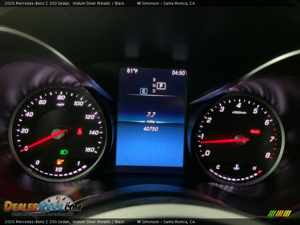 2020 Mercedes-Benz C 300 Sedan Iridium Silver Metallic / Black Photo #29