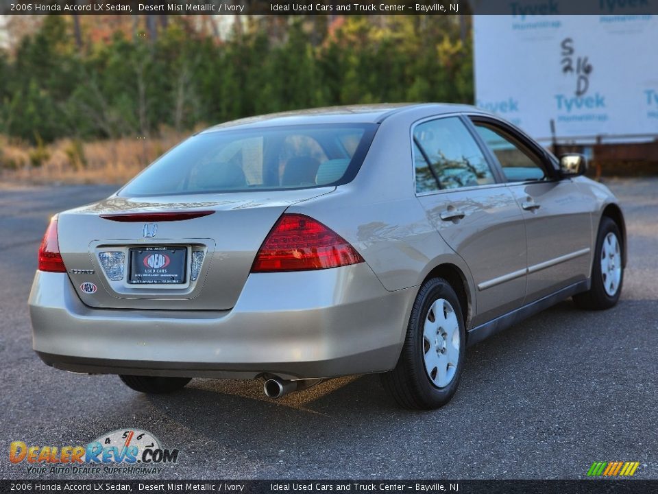 2006 Honda Accord LX Sedan Desert Mist Metallic / Ivory Photo #7