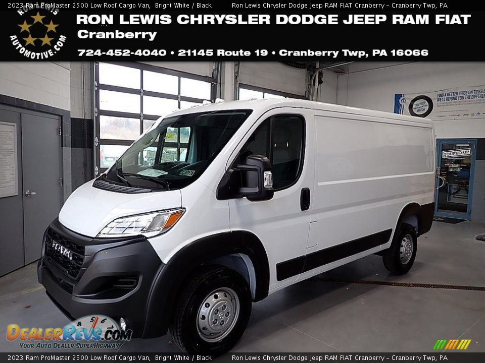 2023 Ram ProMaster 2500 Low Roof Cargo Van Bright White / Black Photo #1