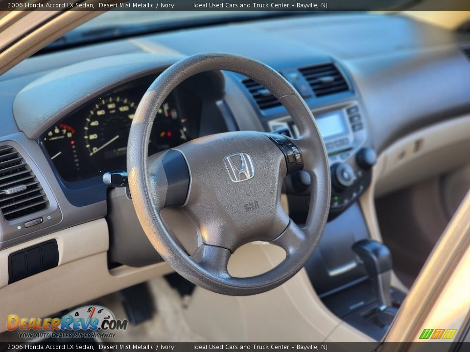 2006 Honda Accord LX Sedan Desert Mist Metallic / Ivory Photo #24