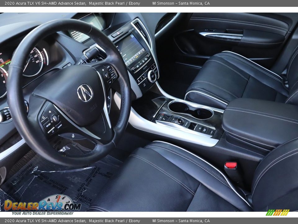 2020 Acura TLX V6 SH-AWD Advance Sedan Majestic Black Pearl / Ebony Photo #12