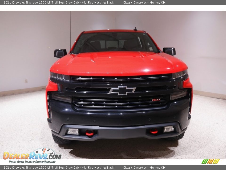 2021 Chevrolet Silverado 1500 LT Trail Boss Crew Cab 4x4 Red Hot / Jet Black Photo #2