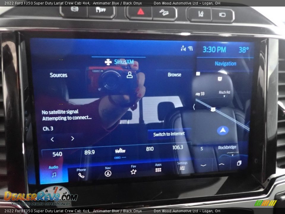 2022 Ford F350 Super Duty Lariat Crew Cab 4x4 Antimatter Blue / Black Onyx Photo #2