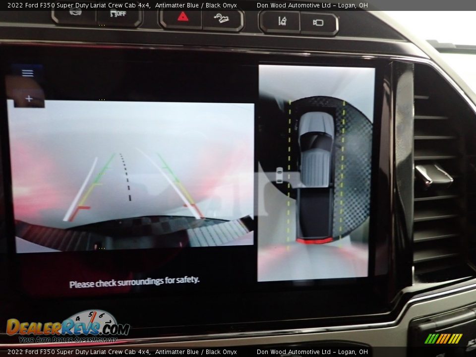 2022 Ford F350 Super Duty Lariat Crew Cab 4x4 Antimatter Blue / Black Onyx Photo #3