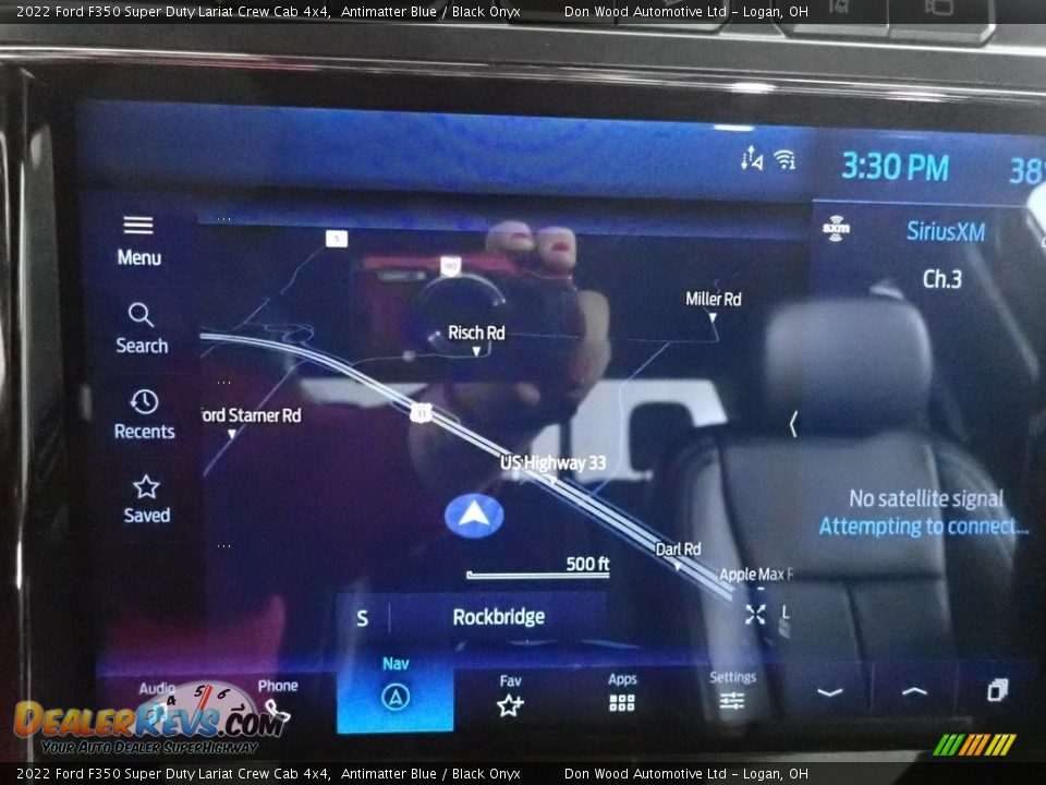 2022 Ford F350 Super Duty Lariat Crew Cab 4x4 Antimatter Blue / Black Onyx Photo #4