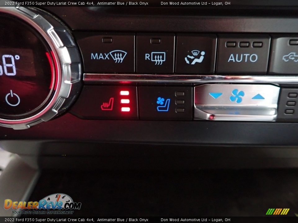 2022 Ford F350 Super Duty Lariat Crew Cab 4x4 Antimatter Blue / Black Onyx Photo #5