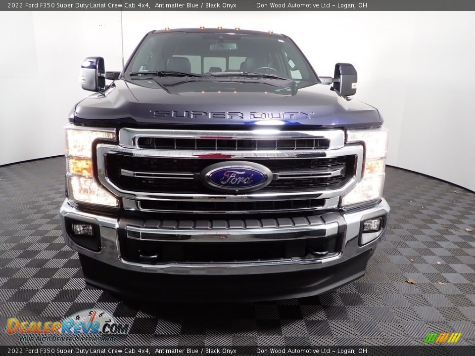 2022 Ford F350 Super Duty Lariat Crew Cab 4x4 Antimatter Blue / Black Onyx Photo #6