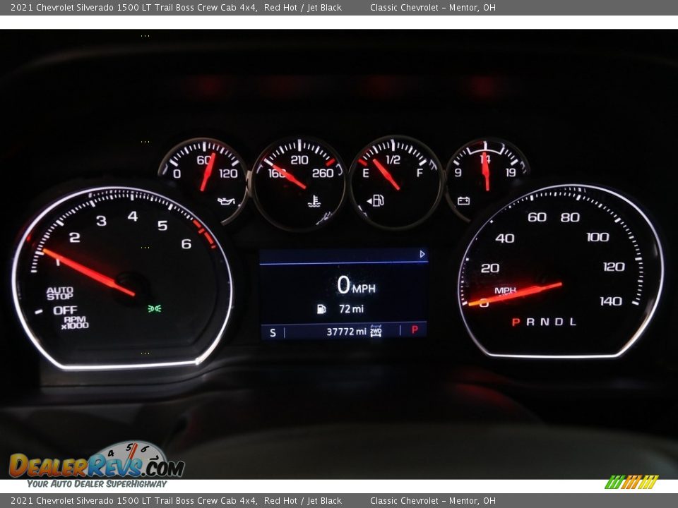 2021 Chevrolet Silverado 1500 LT Trail Boss Crew Cab 4x4 Gauges Photo #9