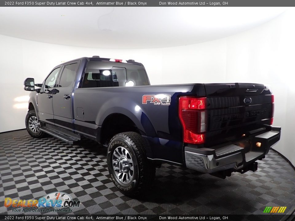 2022 Ford F350 Super Duty Lariat Crew Cab 4x4 Antimatter Blue / Black Onyx Photo #8