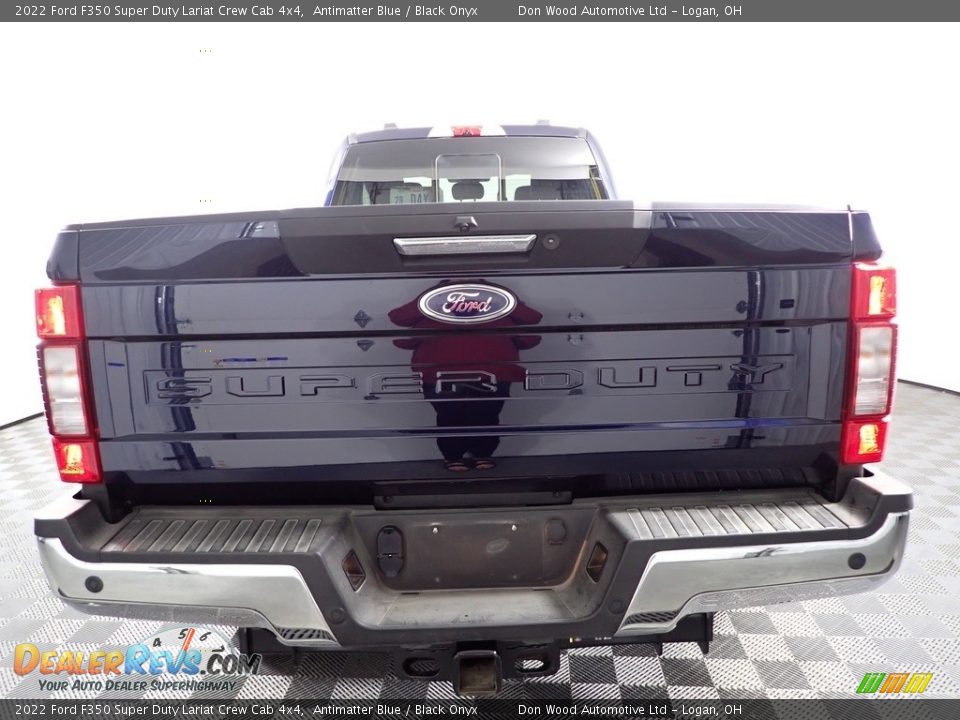 2022 Ford F350 Super Duty Lariat Crew Cab 4x4 Antimatter Blue / Black Onyx Photo #9