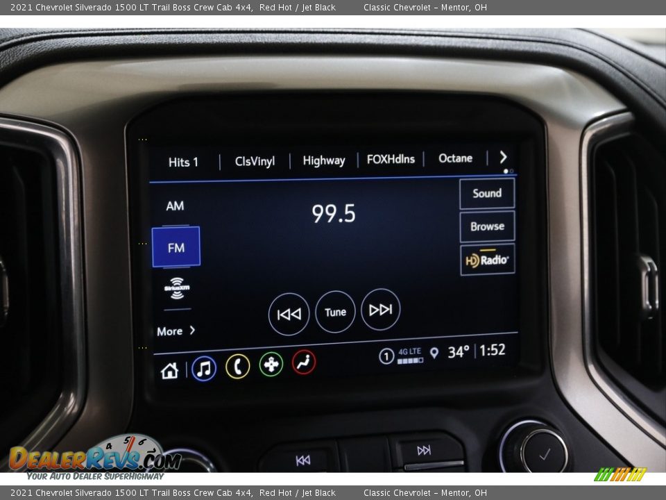 Audio System of 2021 Chevrolet Silverado 1500 LT Trail Boss Crew Cab 4x4 Photo #11